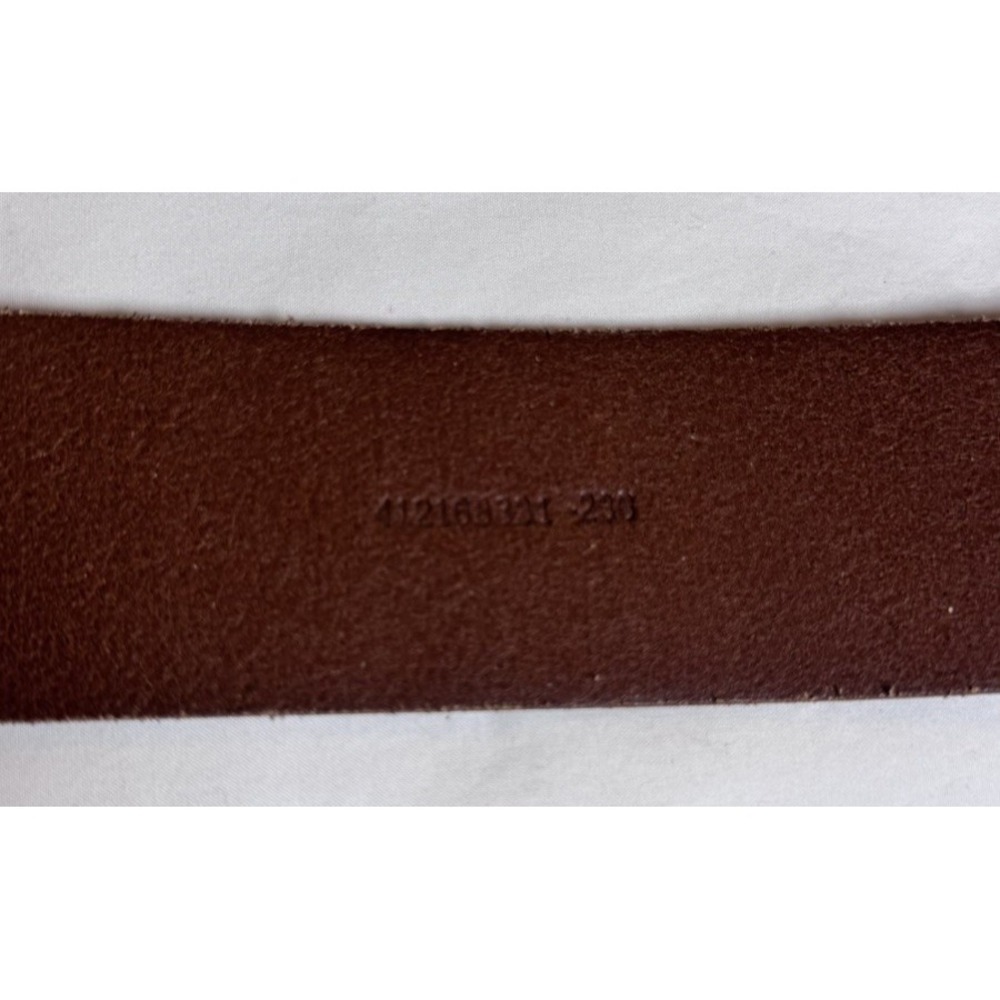 Ralph Lauren Brown Leather Belt Brass Horseshoe Buckle Western 33.5" Equestrian - Picture 5 of 9